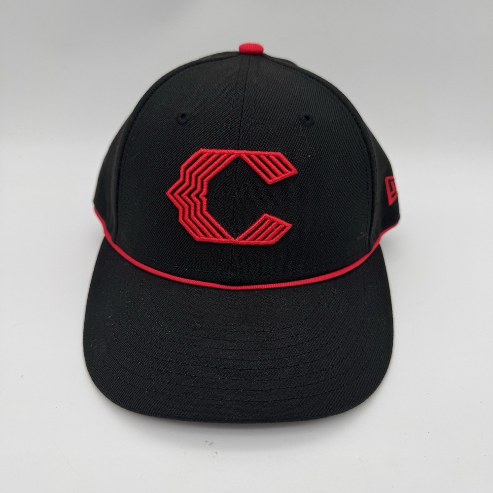 New Era Cincinnati Reds City Connect Hat Black 59FIFTY On Field Size 7 3/8